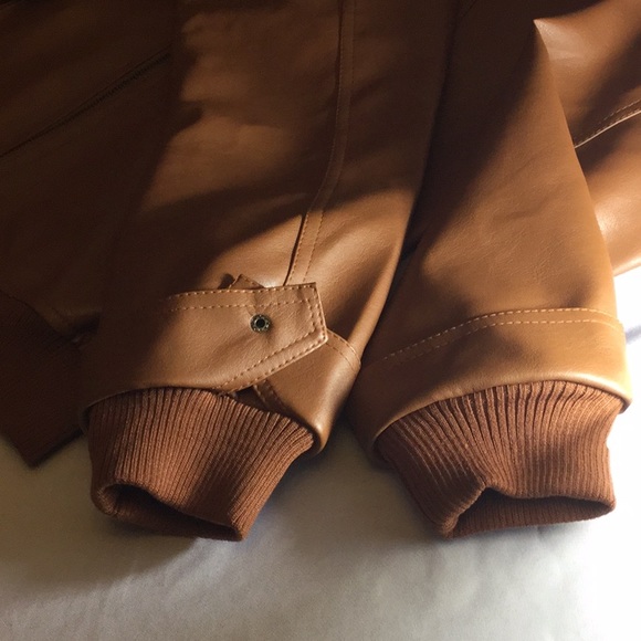 Brown (TAN) leather jacket - Picture 3 of 8
